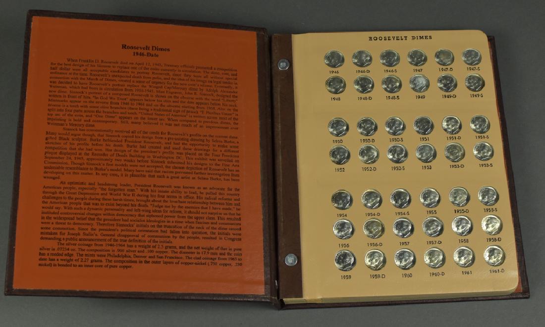 Attractive Roosevelt Dime Set Housed in Dansco album. (1 of 5)