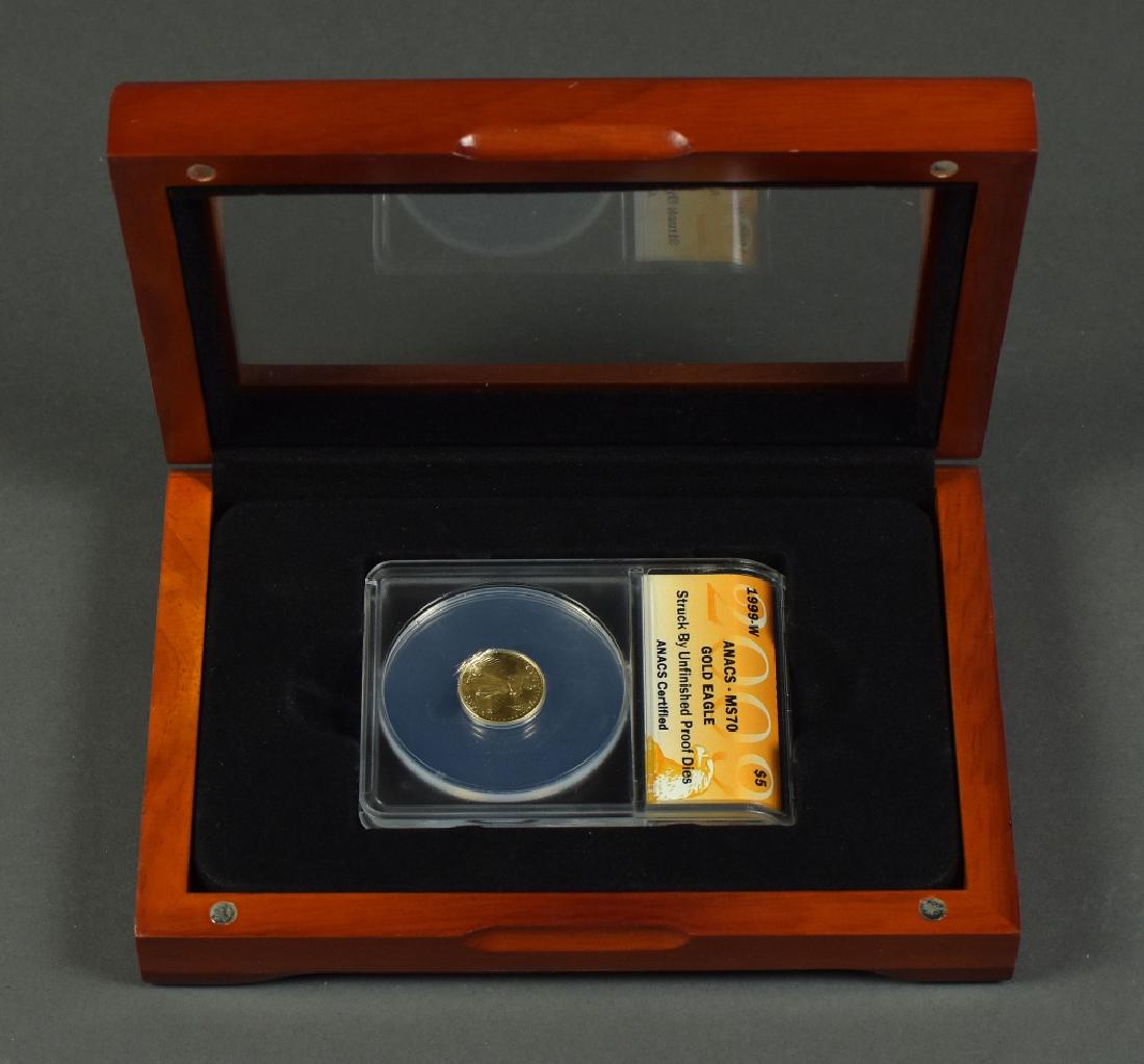 1999-W 1/10oz. Gold Eagle Coin Certified and graded MS (1 of 3)