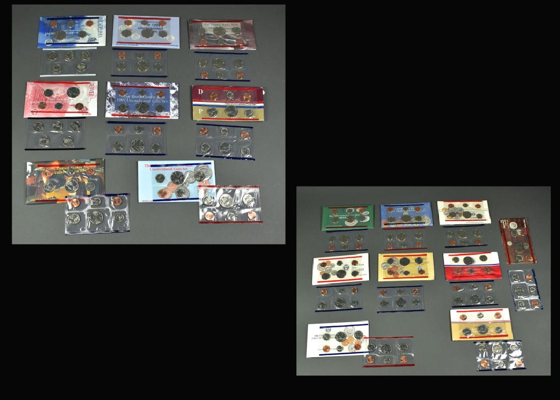 Sixteen U.S. Mint Sets Every year from 1984-1999. (1 of 12)