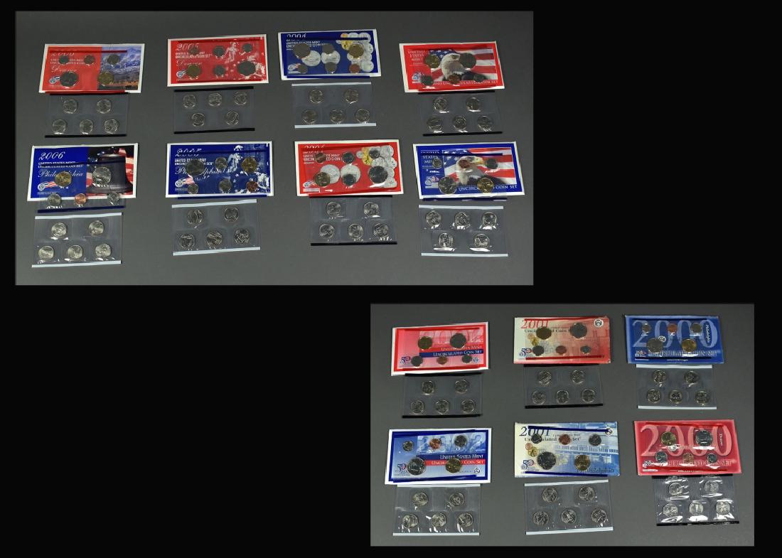 Seven Mint Sets Dates are 2007, 2008,2009 and 2010. (1 of 11)