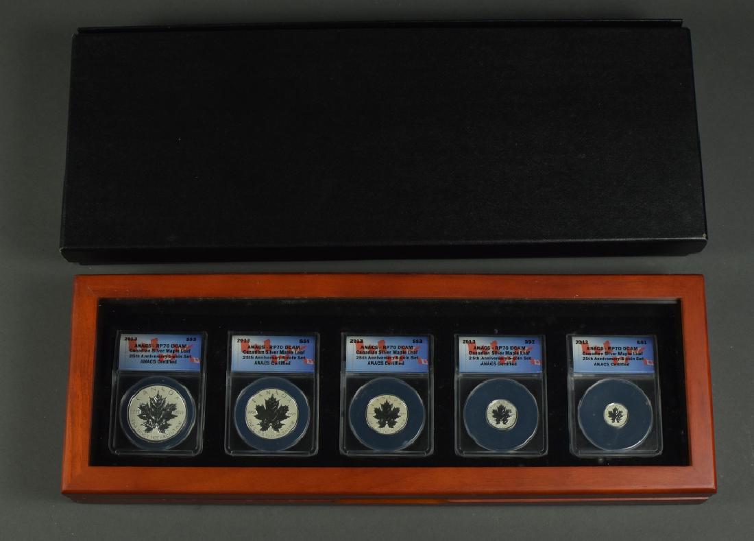 2013 Canadian Silver Set Maple Leaf five coin reverse (1 of 4)