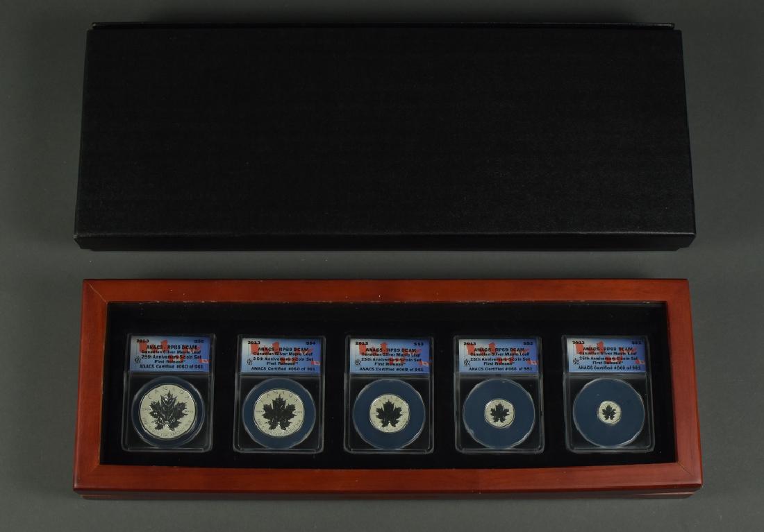 2013 Canadian Silver Set Maple Leaf five coin reverse (1 of 5)