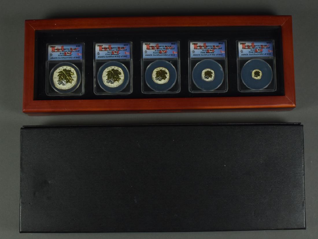 2014 Canadian Silver Set with Gold Highlights Maple (1 of 4)