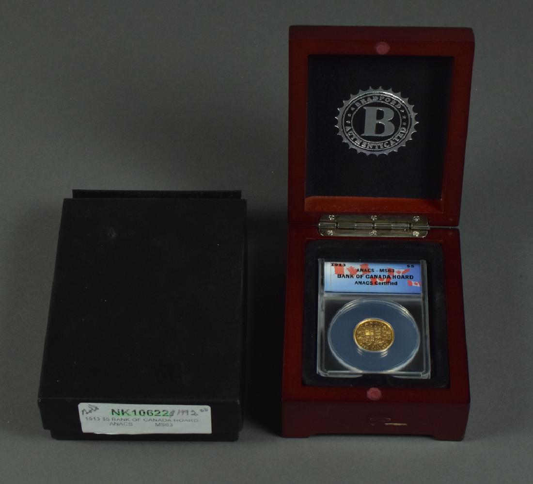 1913 Canadian $5 Gold Coin From the Bank of Canada (1 of 3)