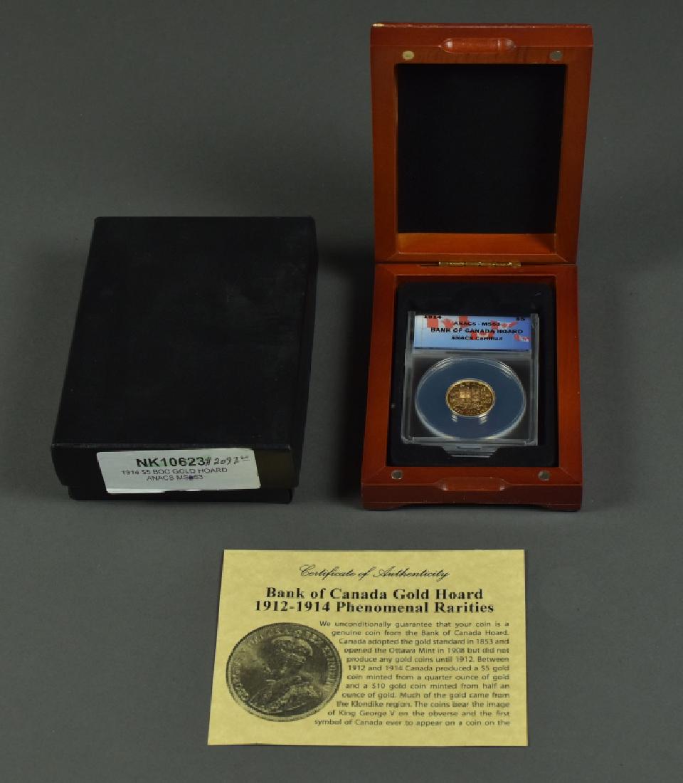 1914 Canadian $5 Gold Coin From the Bank of Canada (1 of 3)