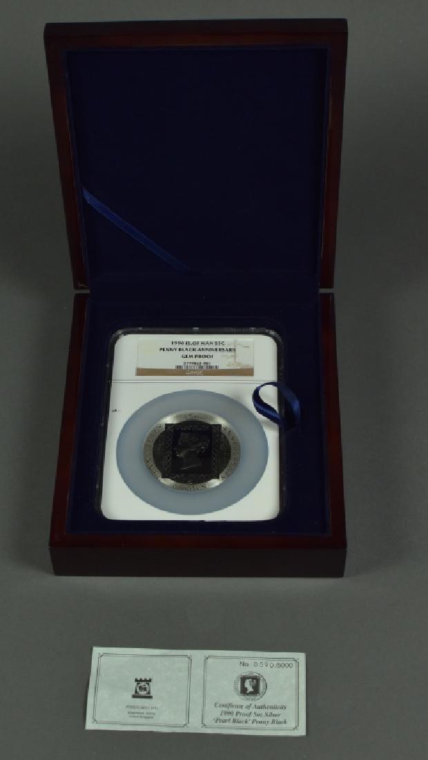 1990 Isle of Mann 5 oz. Silver Coin 150th Anniversary (1 of 3)