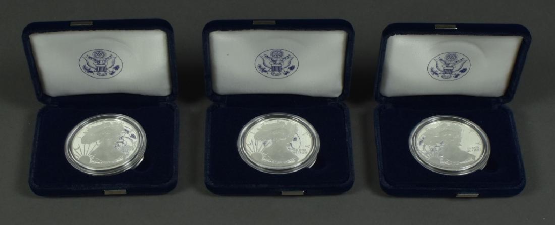 Three Proof Silver Eagles In mint boxes; All dated (1 of 4)