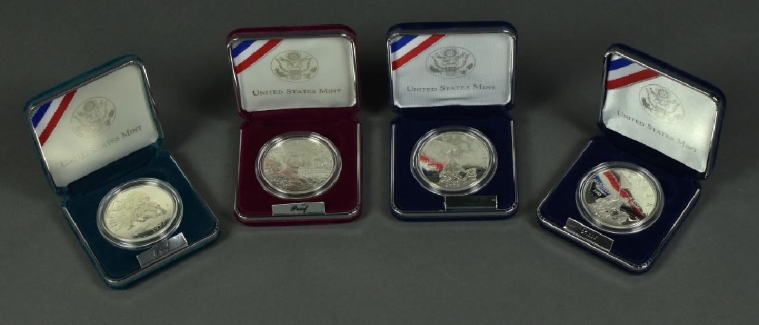 Four Proof Commemorative Silver Dollars Includes 2005 (1 of 4)