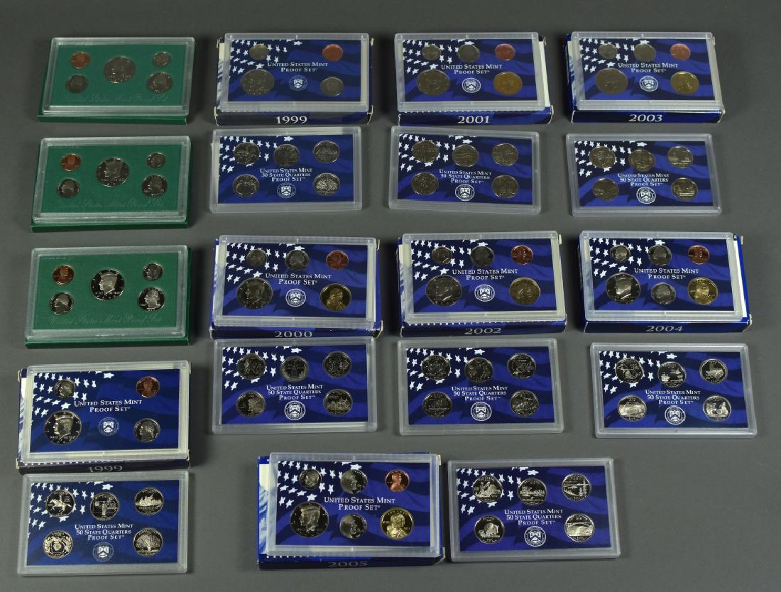 11 Proof Sets 1996-2005 With extra 1999. All in (1 of 5)