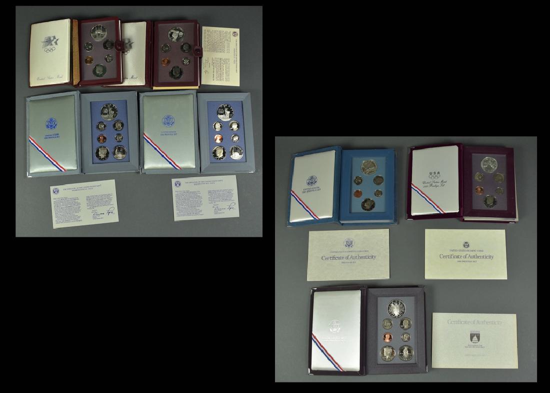 7 US Prestige Proof Sets 1983-1990 With an extra 1986 (1 of 11)