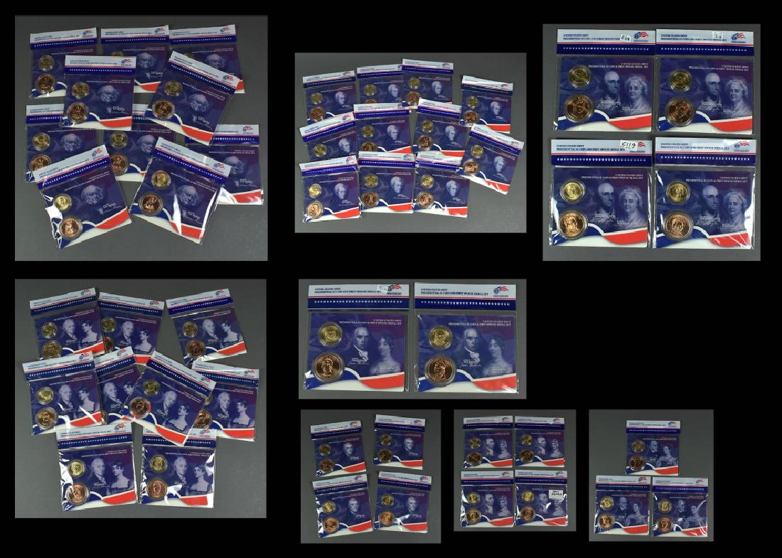 49 Presidential Dollar and Spouse Medal Sets Includes 4 (1 of 20)