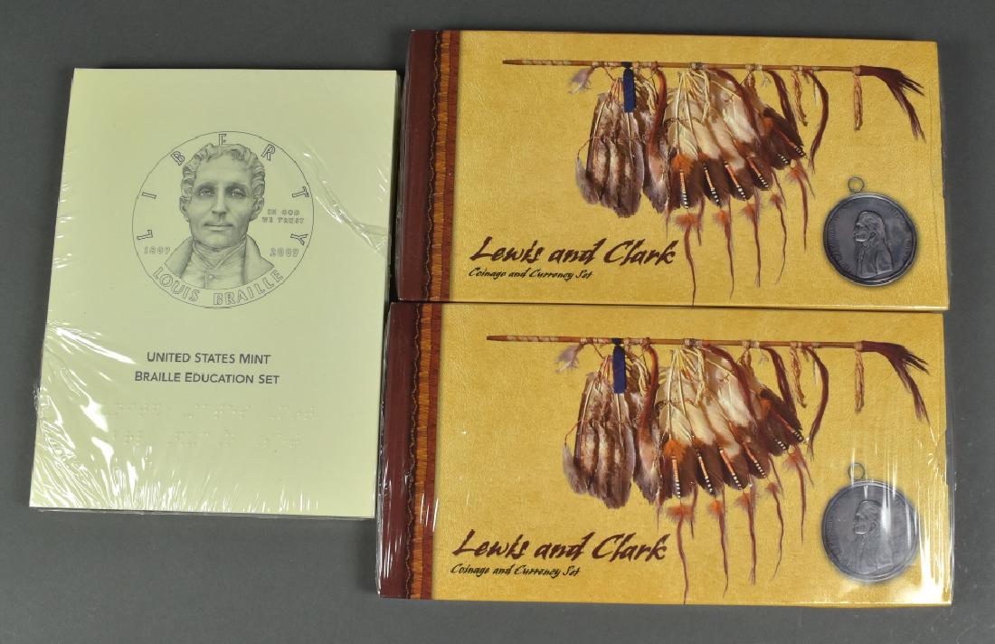 3 US Commemorative Dollar Sets Includes two 2004 Lewis (1 of 3)