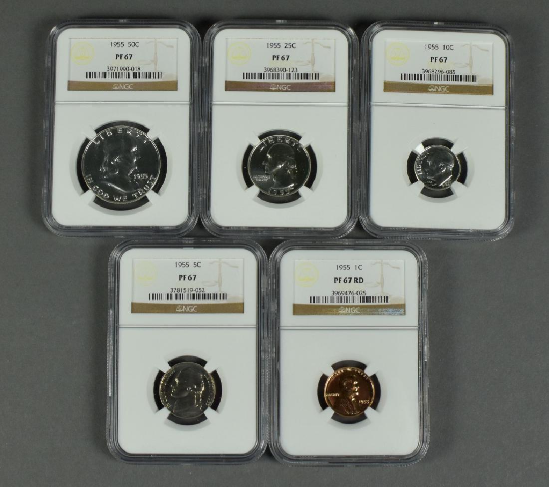 1955 US Proof Set All NGC PF 67. (1 of 2)