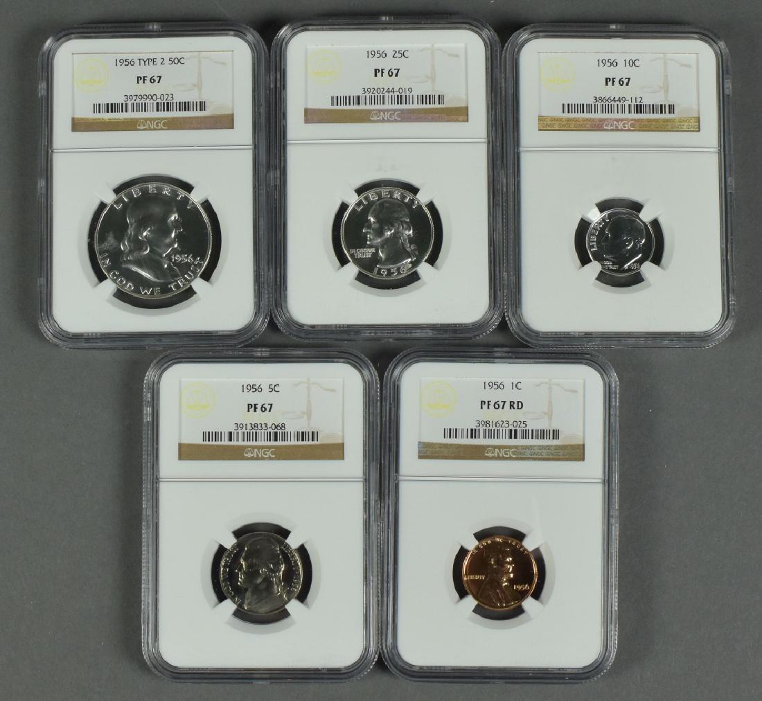 1956 US Proof Set All NGC PF 67. (1 of 2)