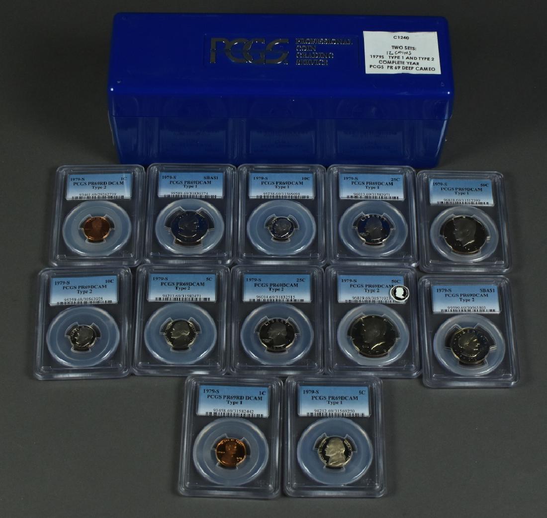 1979S Proof Sets Type 1 and Type 2 All PCGS PR69 Deep (1 of 5)