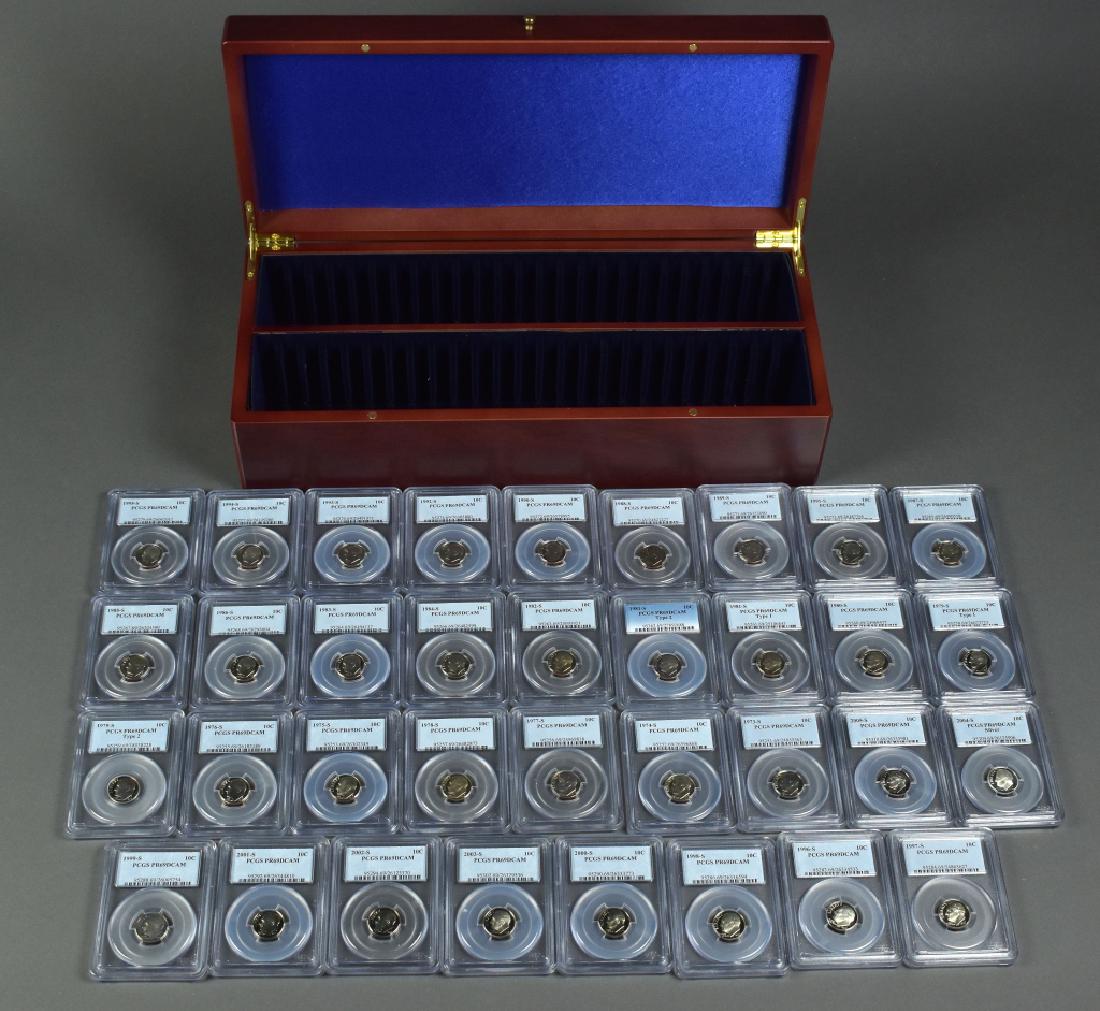 1973S-2005S Proof Roosevelt Clad Dimes All PCGS PR69 (1 of 6)
