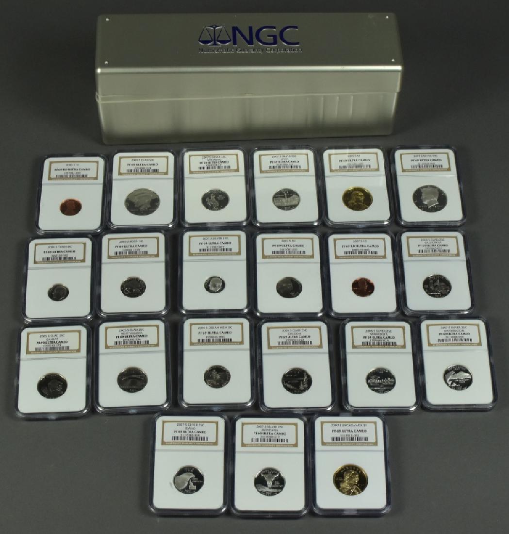 2005S Clad Proof Set NGC PF69 Ultra Cameo and 2007S (1 of 7)