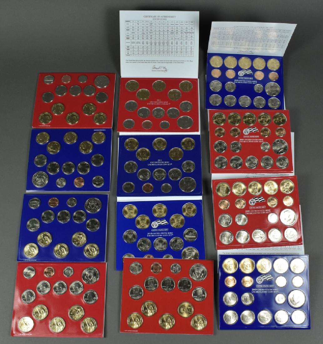 6 US Mint Sets 2 2009, 2010, 2011, 2 2012. All in (1 of 5)