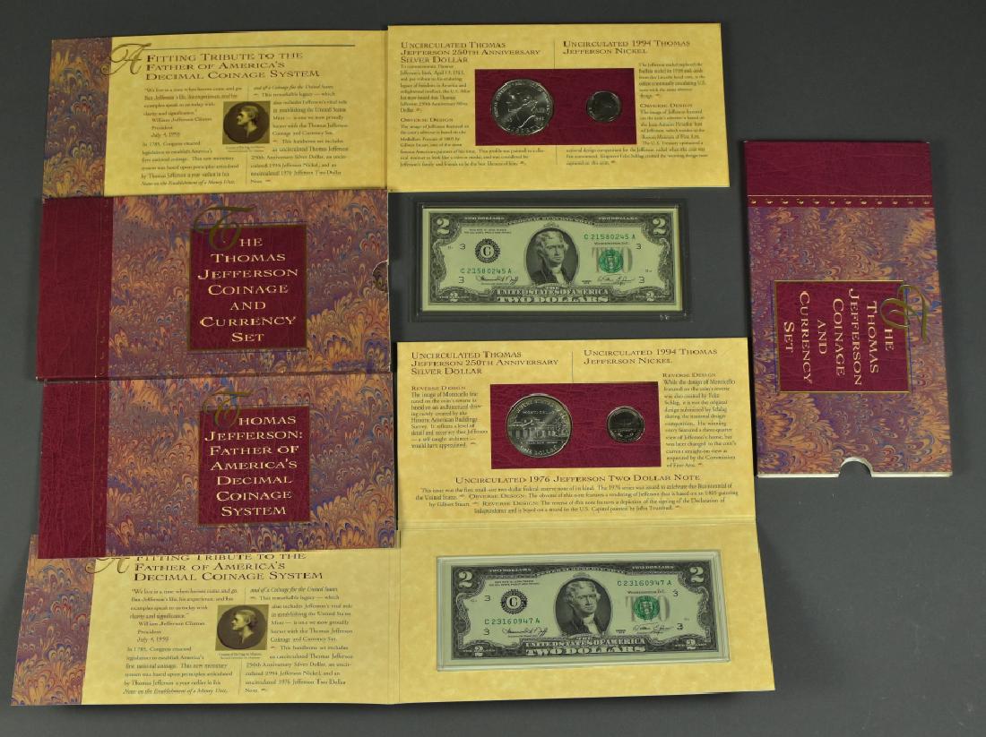 2 1993 Thomas Jefferson Coinage and Currency Sets Has (1 of 4)