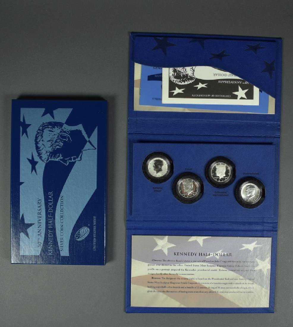 2014 Kennedy Half Dollar 4 Coin Silver 50th Ann. Set. (1 of 2)