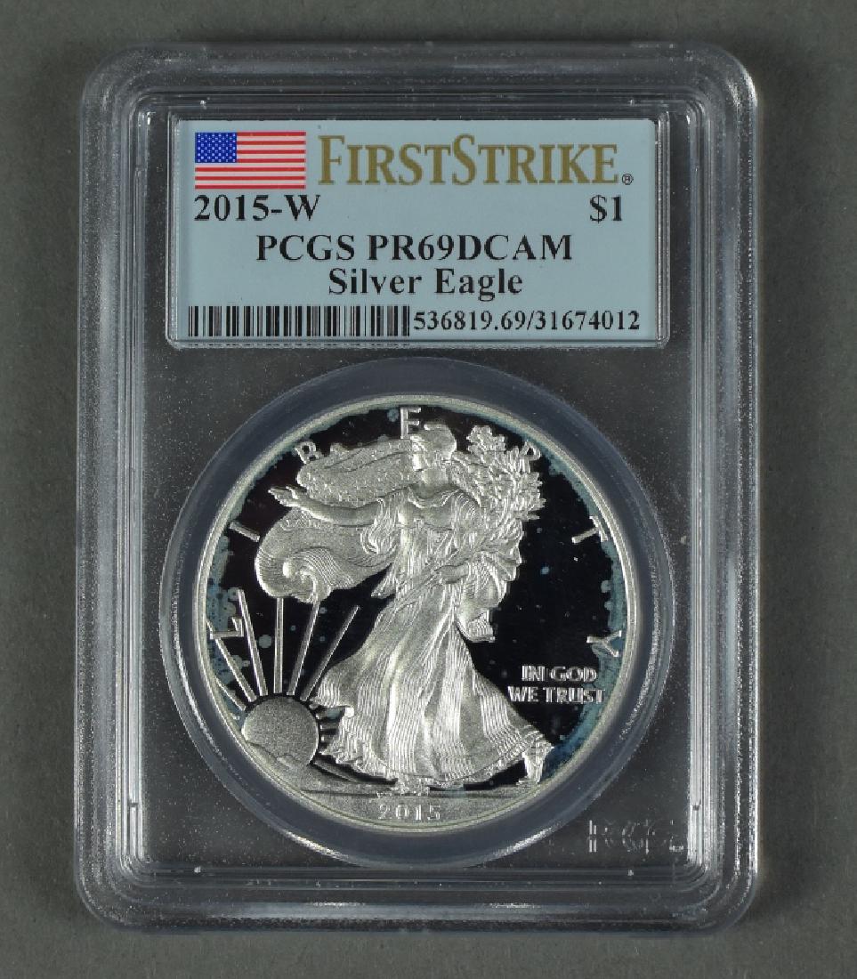 2015 W Proof Silver Eagle 2015W Eagle PCGS PR69 Deep (1 of 2)