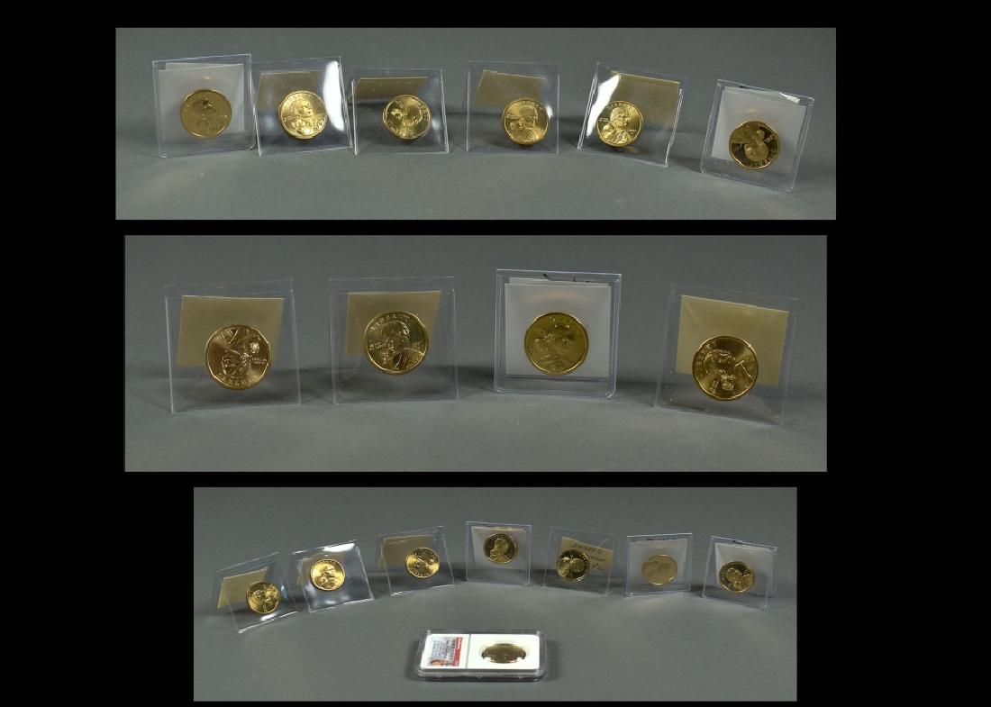 7 Proof Sacagawea Dollars 2000S, 2002S-2007S, 10 (1 of 14)