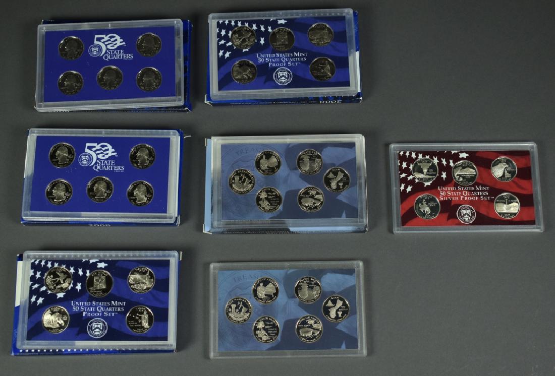 7 State Quarter Proof Sets 2006, three 2008, two 2009, (1 of 5)