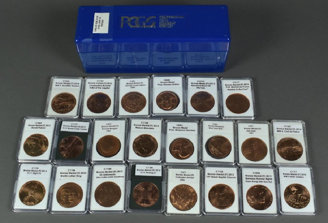 22 US Mint Bronze Medals on Various Subjects Including (1 of 6)