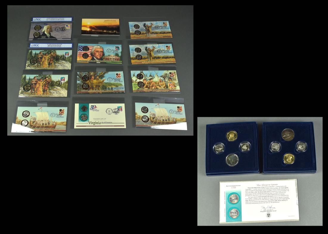 12 Various First Day Covers with Coins Including (1 of 10)