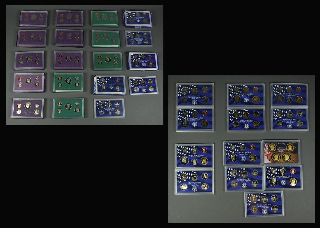 Group of Proof Sets Dates run 1989-2007, all housed in (1 of 11)