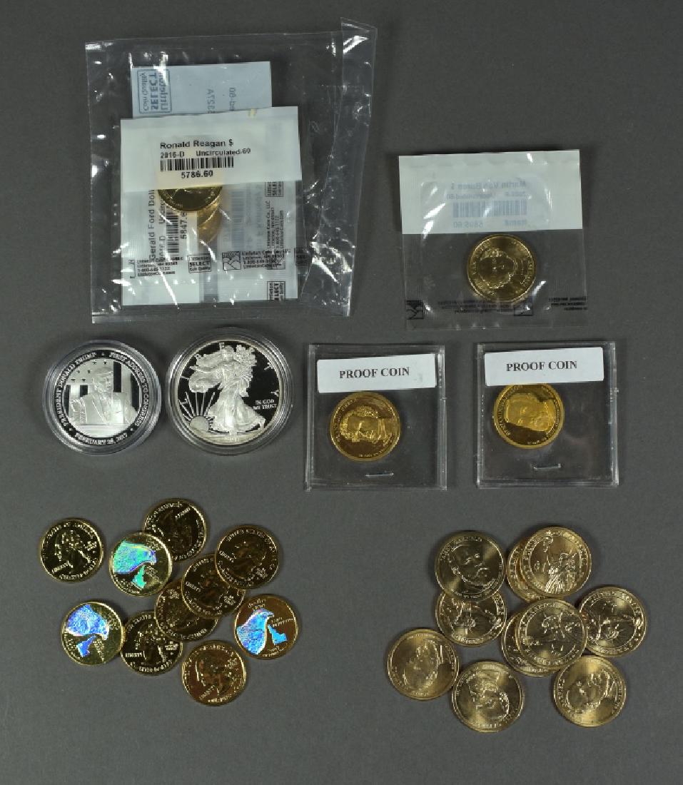 Grab Bag Lot Consists of 2011-W proof silver eagle, (1 of 4)