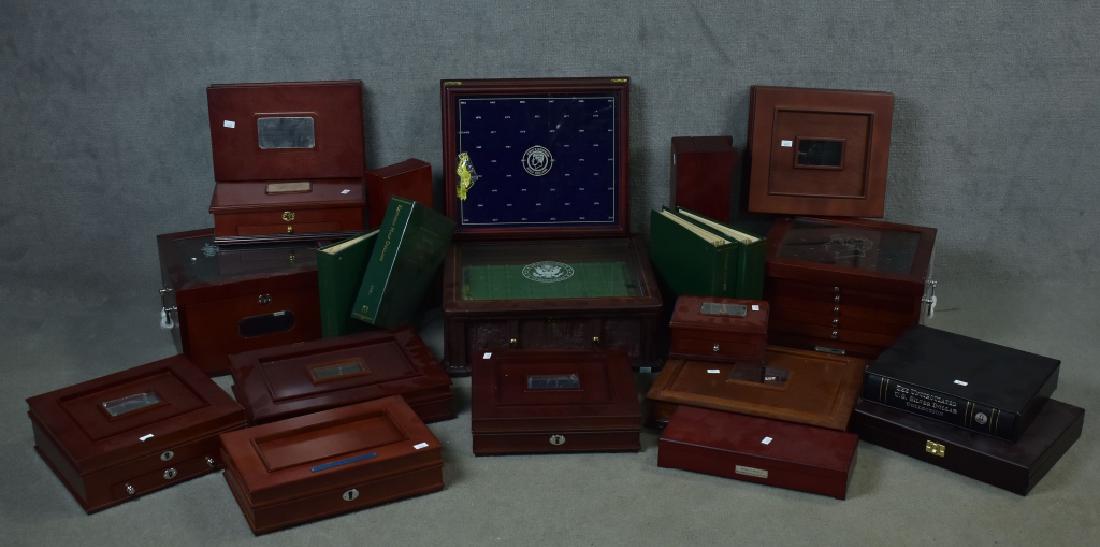 Group of Nice Storage Boxes For Coins Many are made of (1 of 5)
