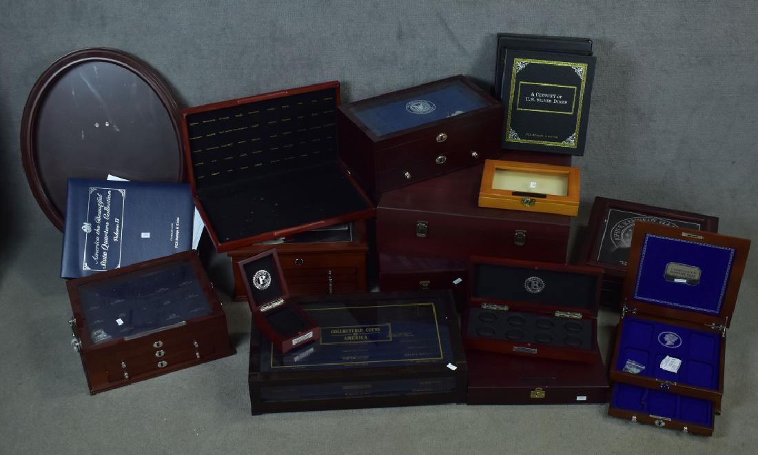 Group of Nice Storage Boxes For Coins Many are made of (1 of 4)