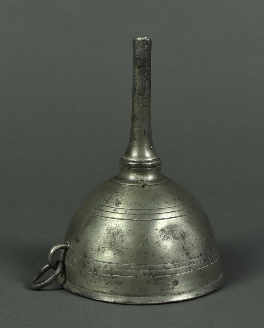 English Pewter Wine Funnel Ca. 1790-1810. 4 1/2": Ca. 1790-1810. 4 1/2" diameter x 6" high. Good condition.