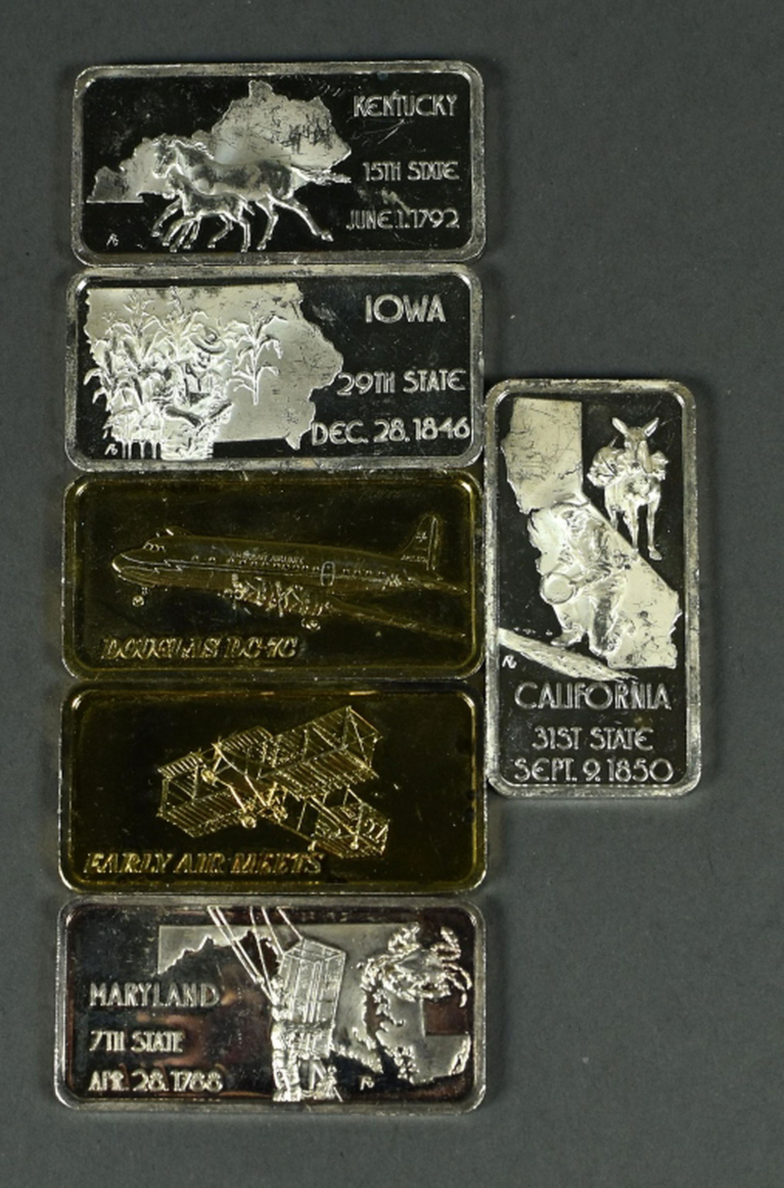 Six One-Ounce Silver Bars (1 of 2)