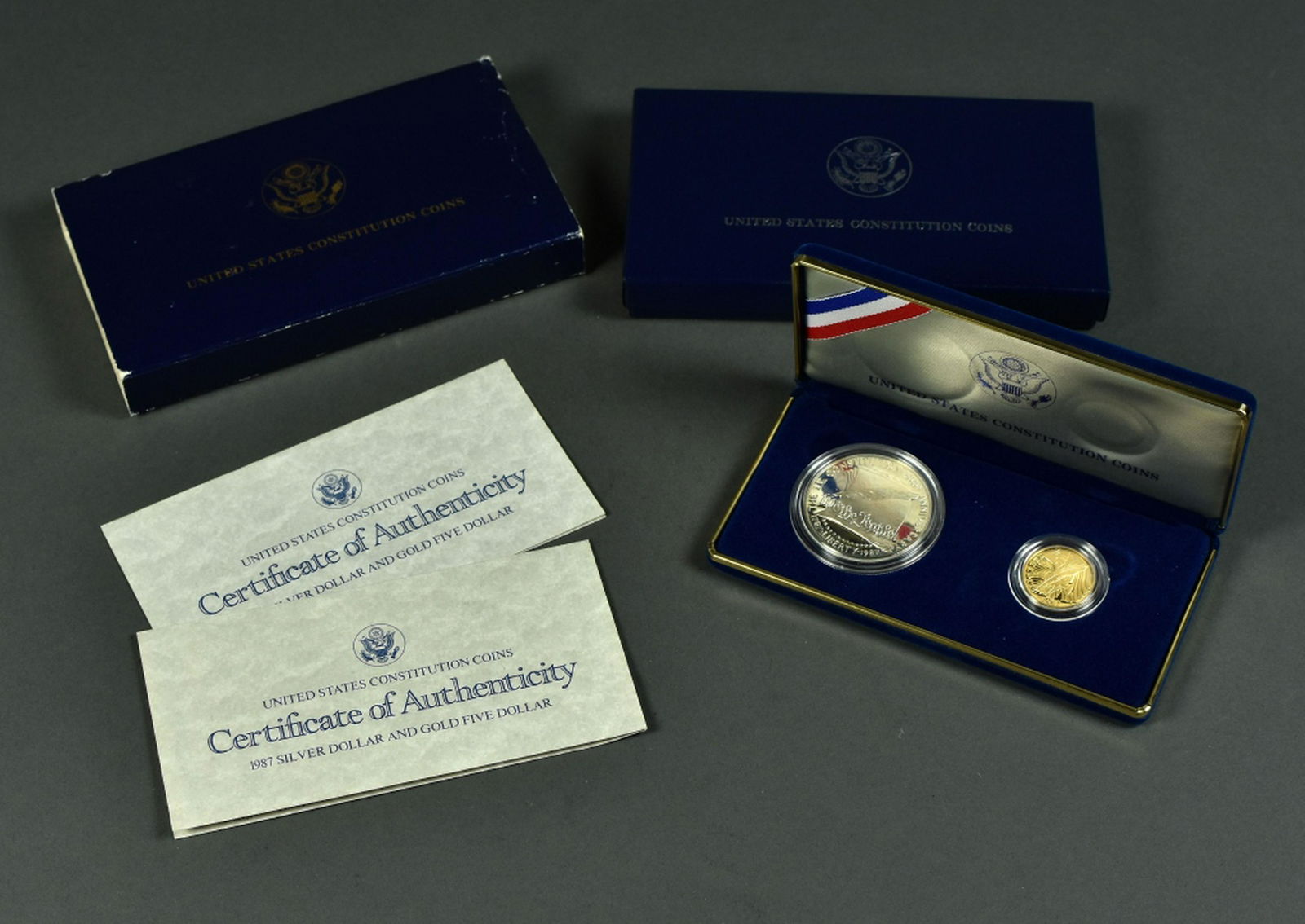 1987 Two-Coin Constitution Comm. Set (1 of 3)
