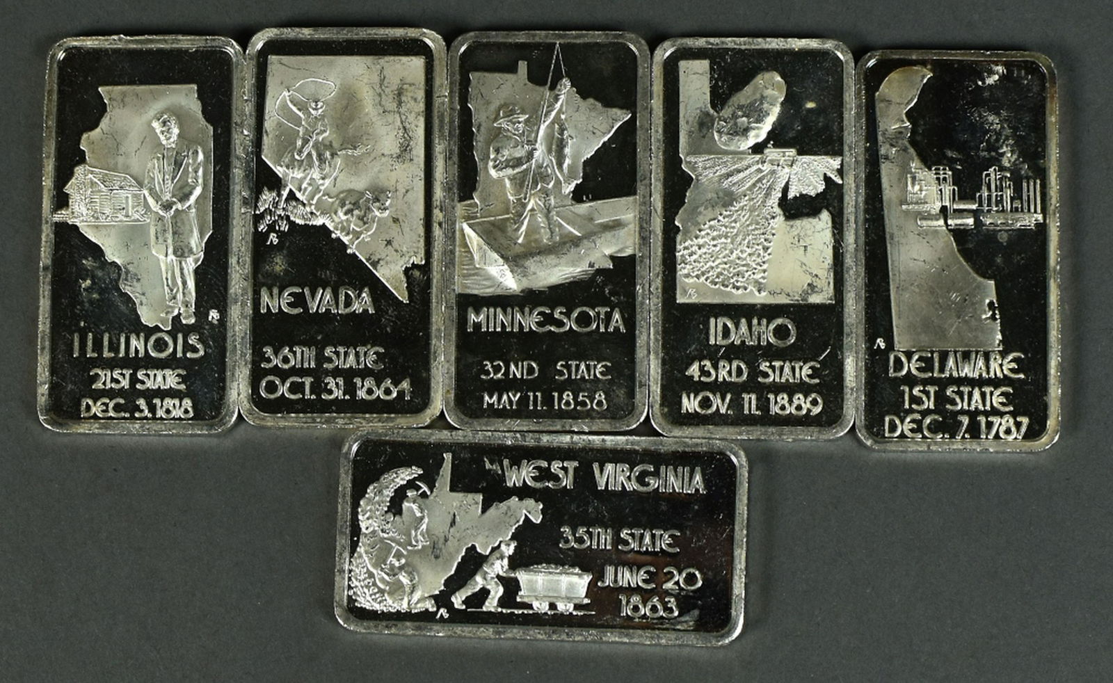 Six One-Ounce Silver Bars (1 of 2)