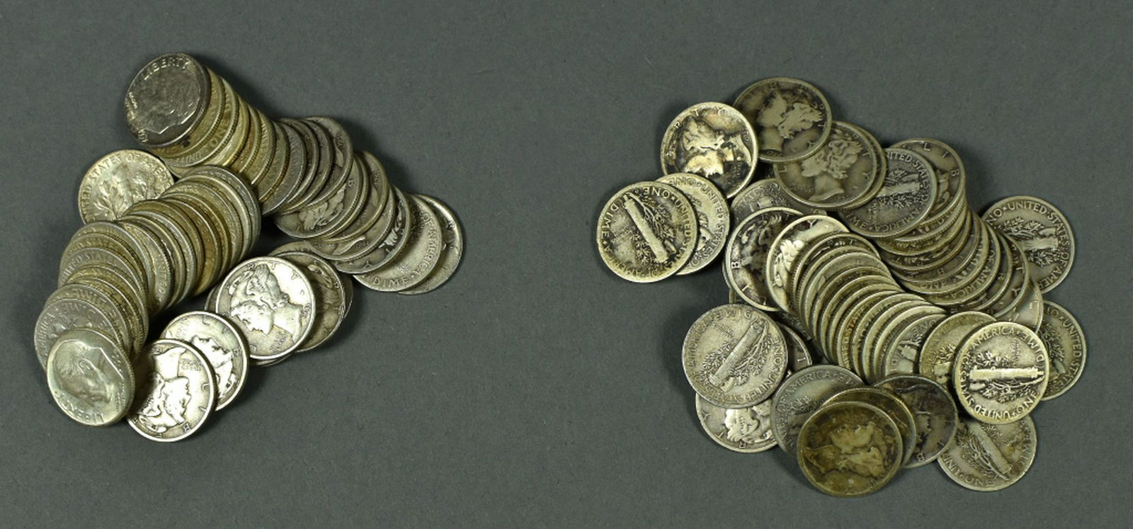 Group of U.S. Silver Dimes (1 of 3)
