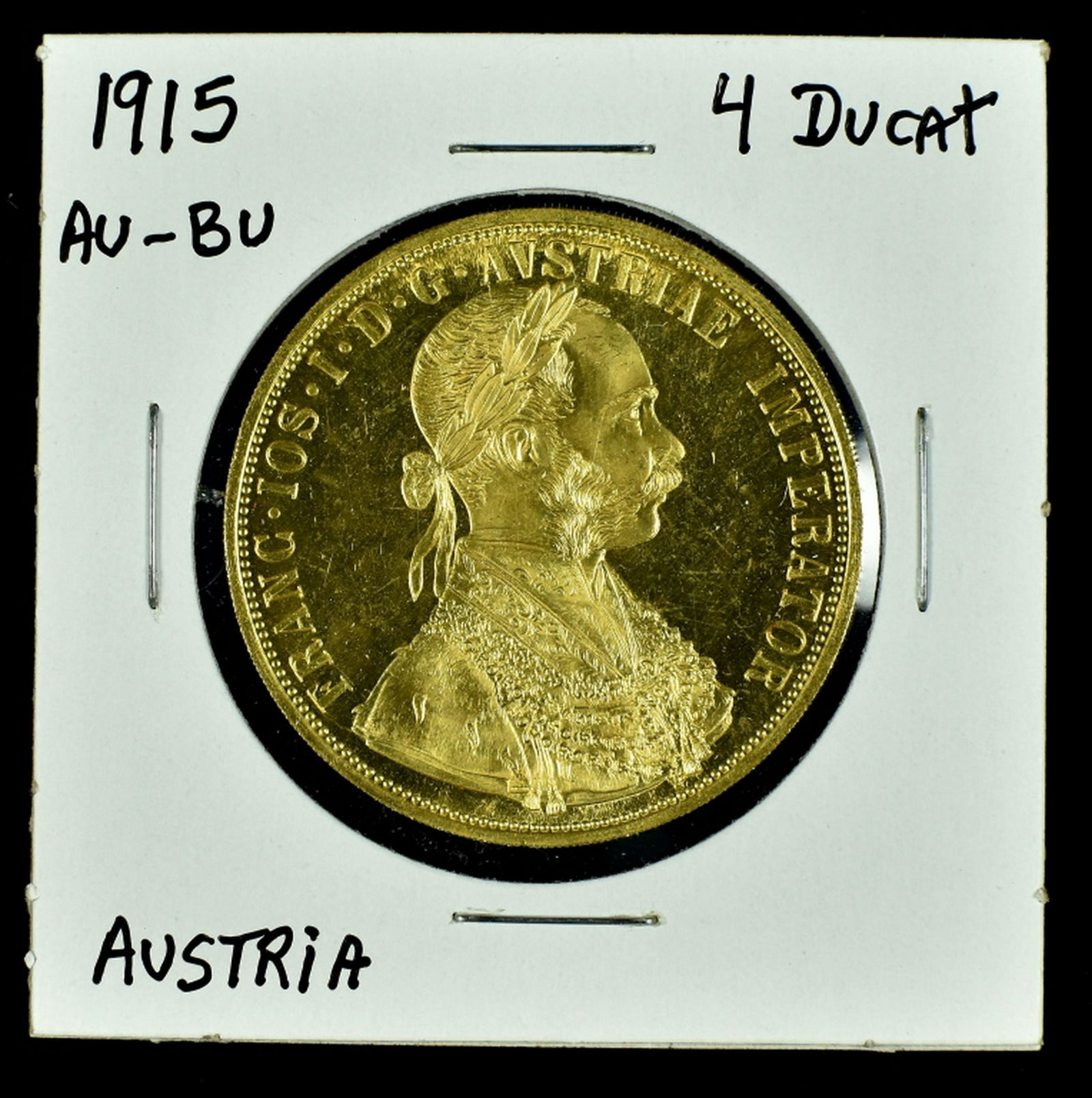 1915 Austrian 4 Ducat Gold Coin (1 of 2)