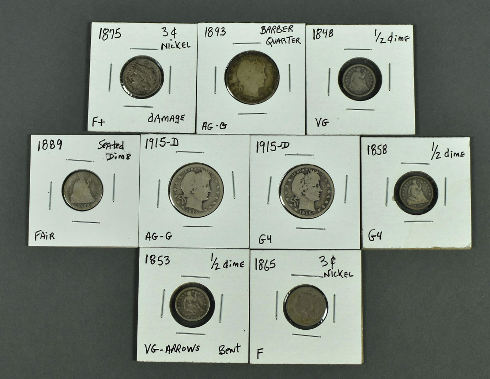 Lot of Obsolete Type Coins (1 of 4)