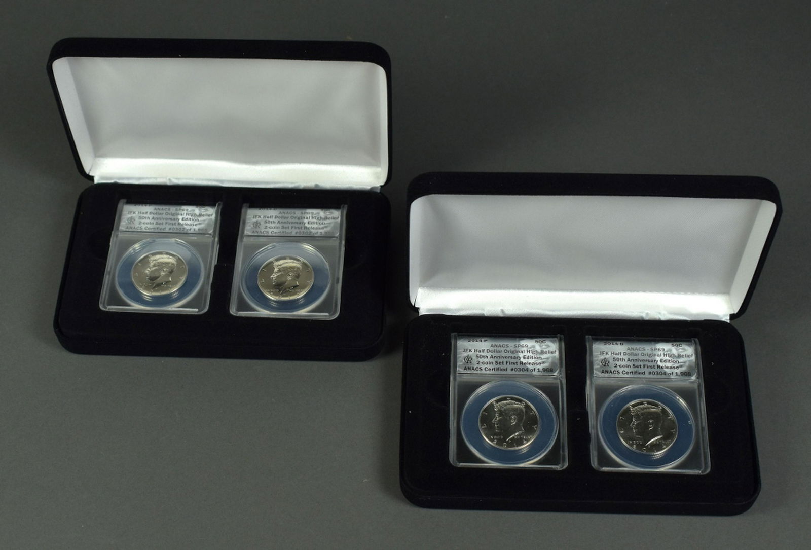 Two 2 Coin Sets of 2014 P & D Kennedy Half Dollars (1 of 4)