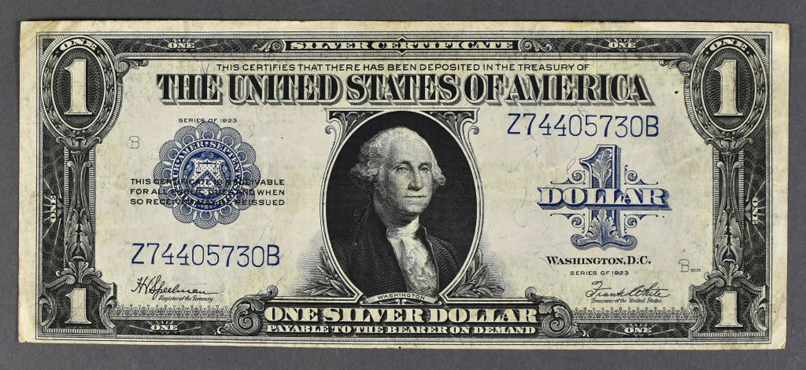 Series 1923 $1 Silver Certificate (1 of 2)