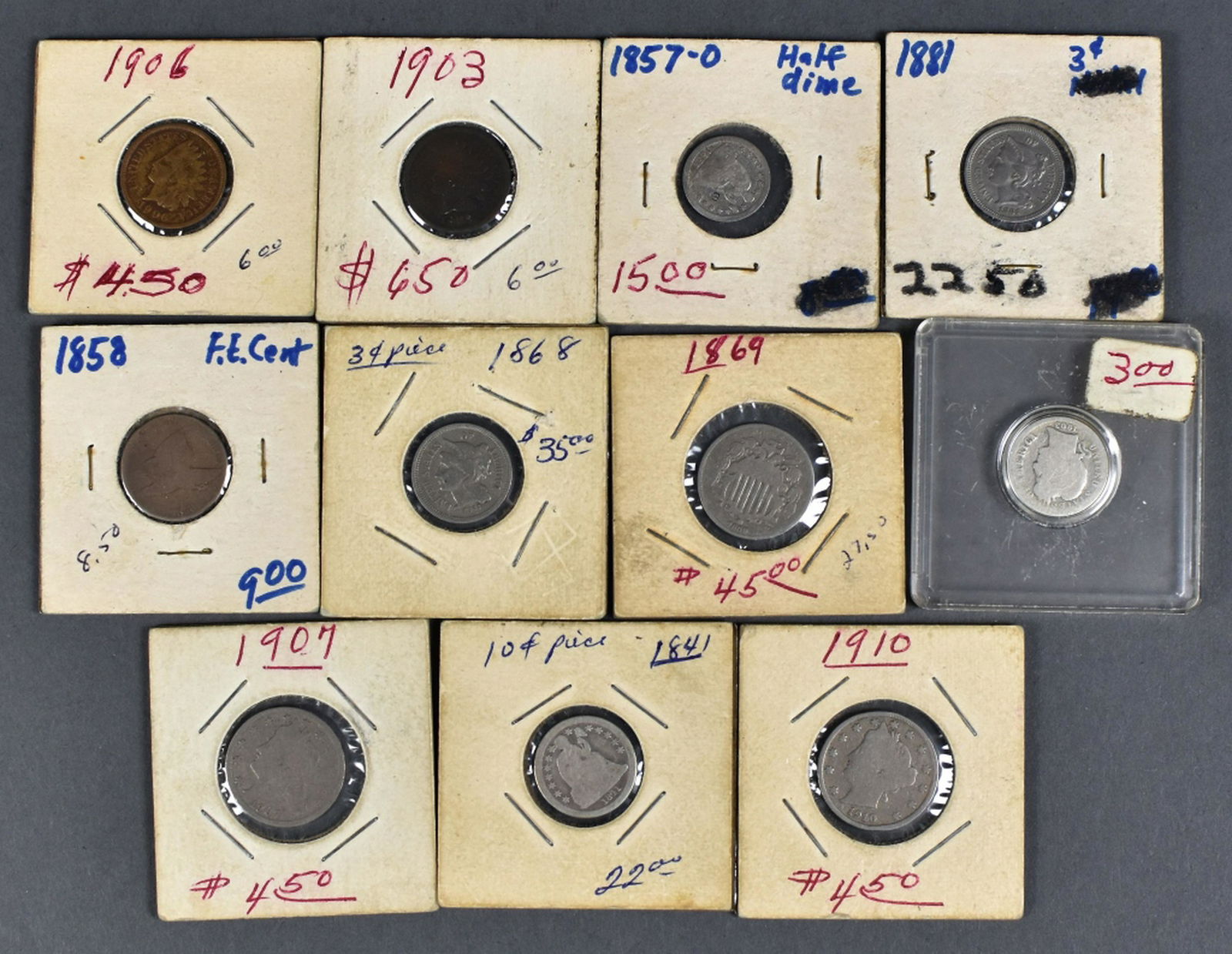 Group of Obsolete Type Coins (1 of 4)