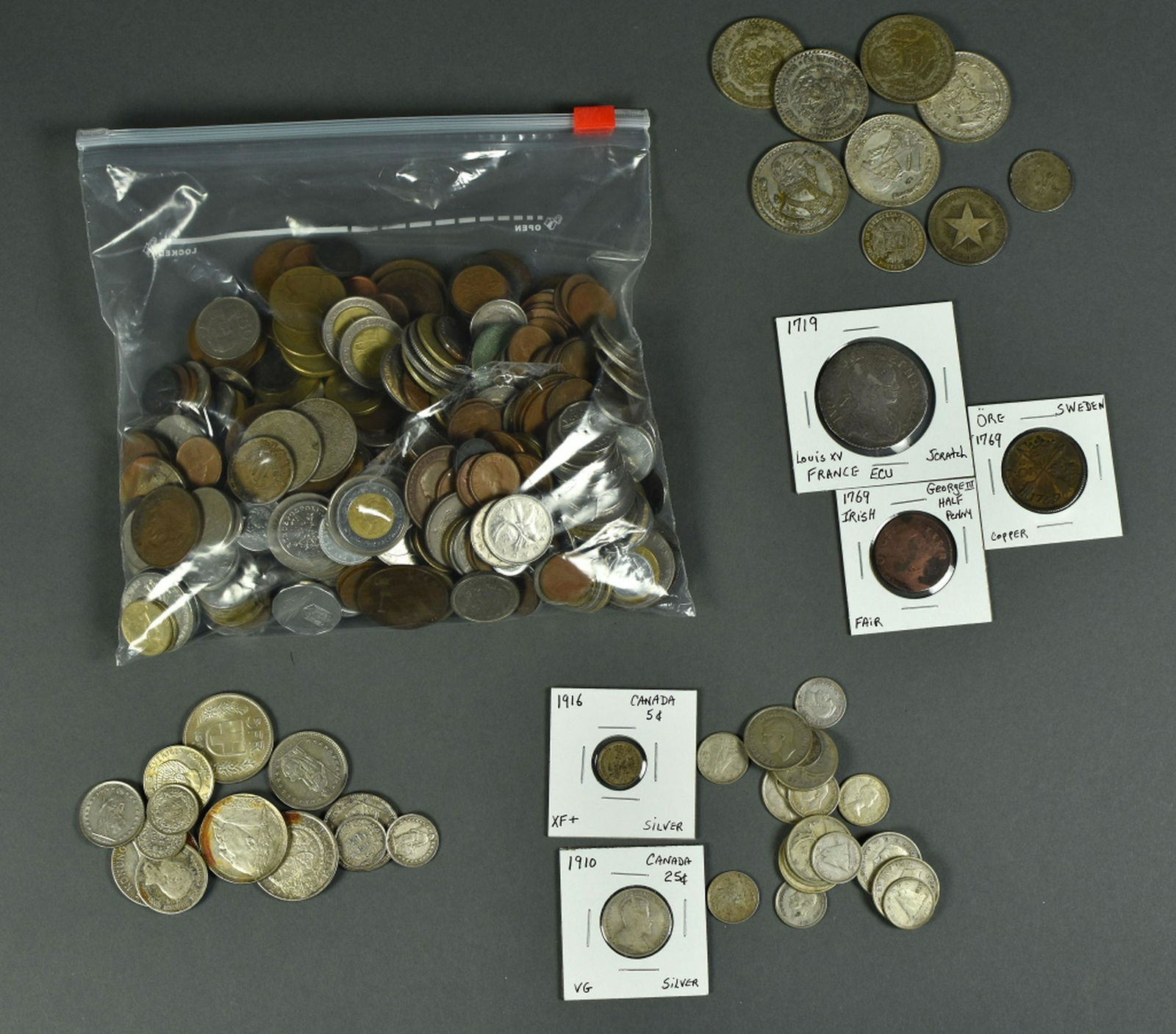 Small Group of Foreign Silver Coins (1 of 6)