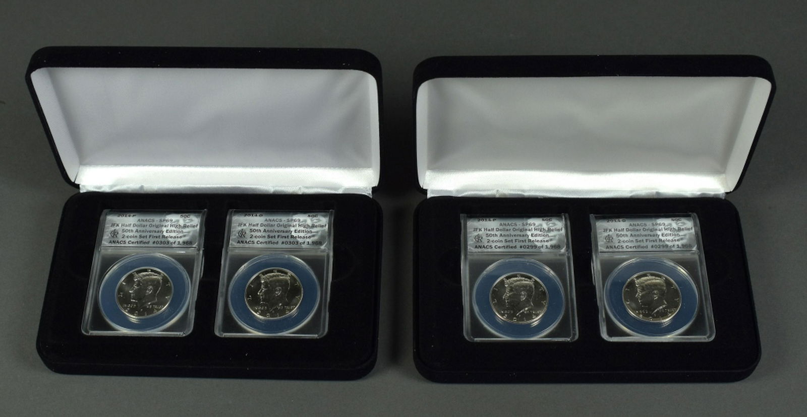 Two 2 Coin Sets of 2014 P & D Kennedy Half Dollars (1 of 4)