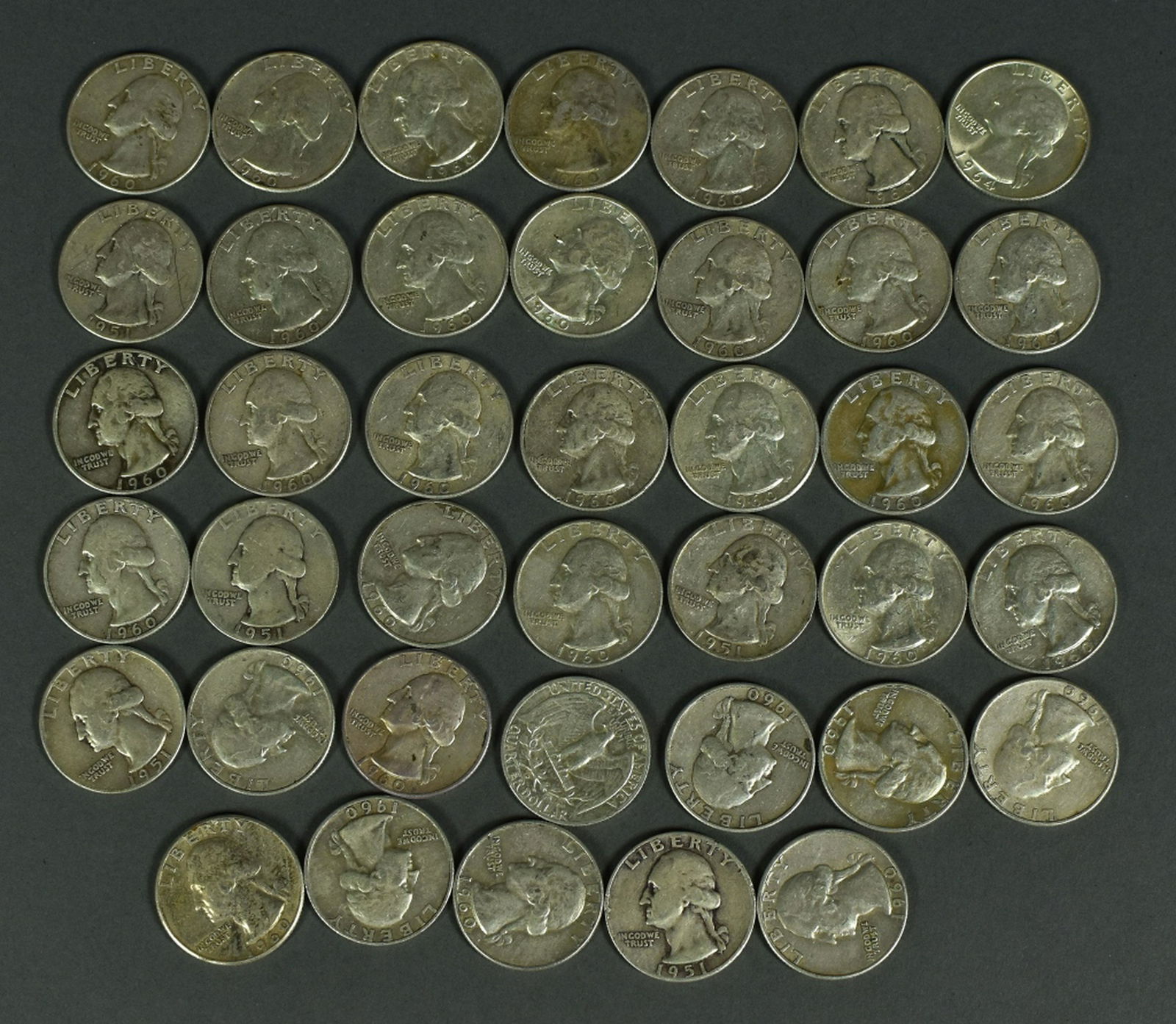Roll of 90% Silver Washington Quarters (1 of 4)