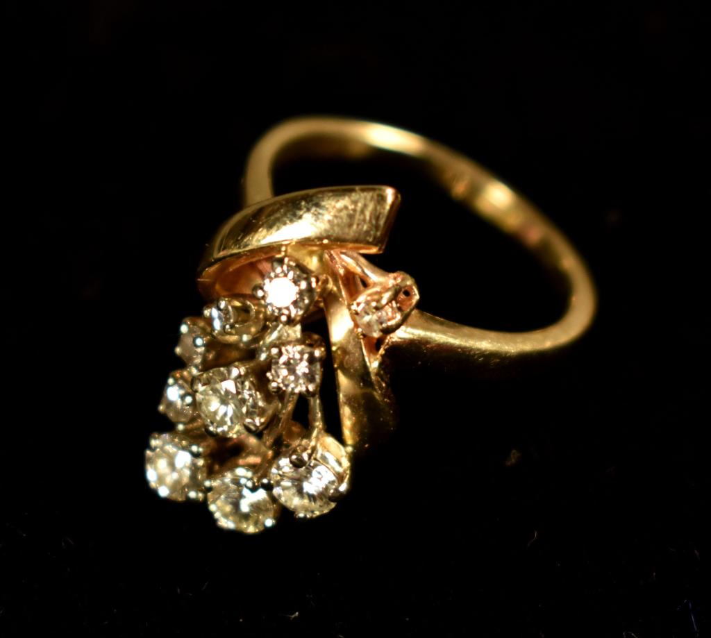 14K Yellow Gold Floral Bouquet Ring (1 of 7)