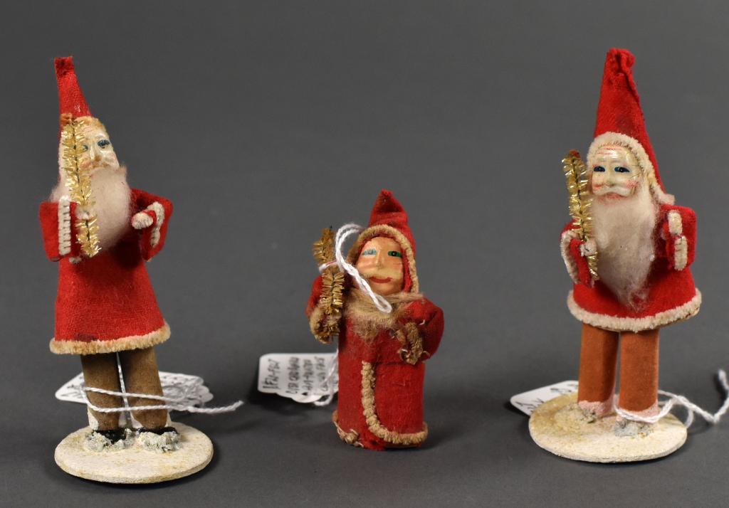 Vintage Celluloid Face Santa Claus Figures (1 of 5)