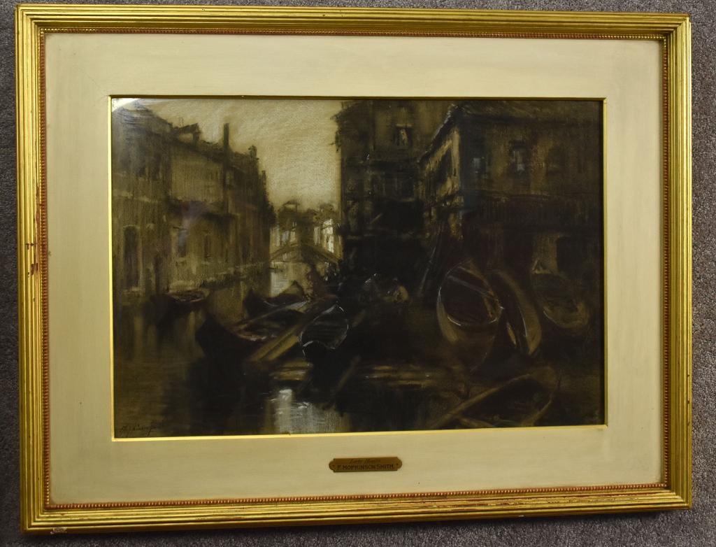 Smith, F. Hopkinson Pastel of Abandoned Gondollas (1 of 6)