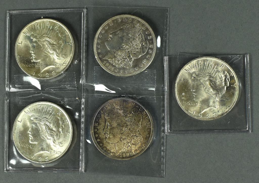 Five Silver Dollars in Better Grades Dec 03, 2019 Farmer Auctions in VA